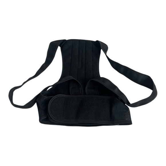 New Back Support Brace Unisex Black Posture Corrector Vest Back Supporter - Picture 2 of 4